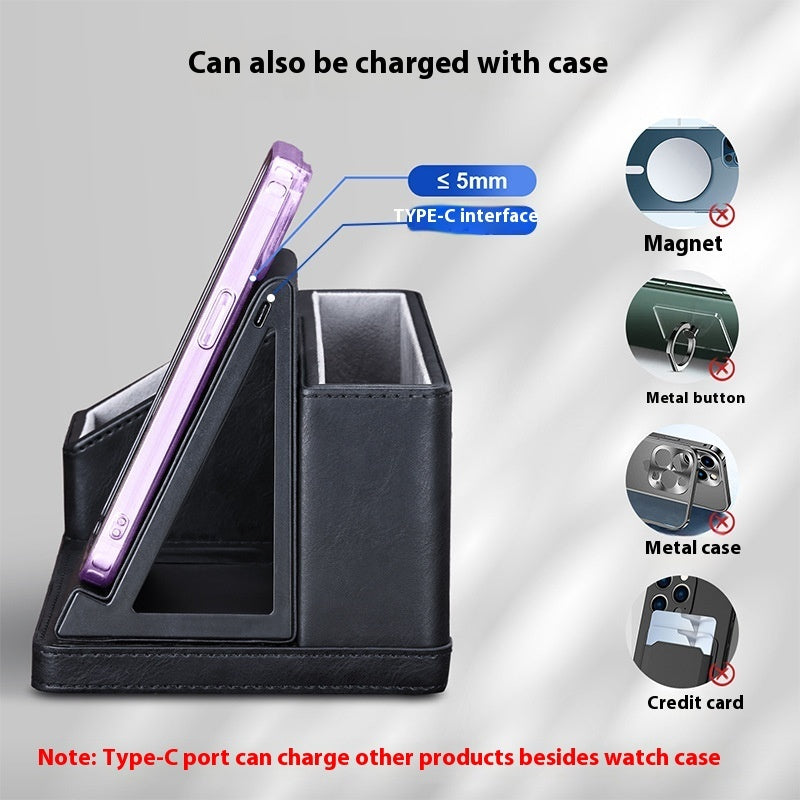 Three-in-One Wireless Charger with Storage Box