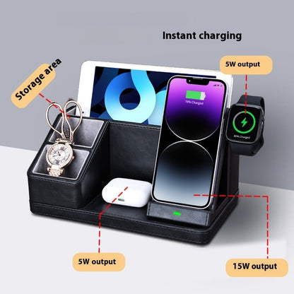 Three-in-One Wireless Charger with Storage Box