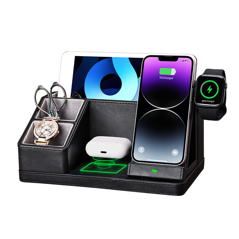 Three-in-One Wireless Charger with Storage Box